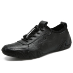 Meeste kingad Kevadised kingad Meeste nahast mustad kingad Meeste vabaajajalatsid Meeste trendikad tossud 37 black