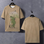 Loomade T-s&auml;rk meestele Jaapani stiilis konnaelemendi graafiline 3D-prindiga T-s&auml;rgid lahtised l&uuml;hikeste varrukatega T-s&auml;rgid Suured meeste riidetopsid S