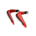 2 tk universaalsed mootorratta k&auml;ekaitsed LED-valgustusega mootorratta k&auml;ekaitse juhtraud punane