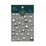 Cartoon Panda Nail Art Kleebis 5D Bambuskiri Veekindel PET Isekleepuv naiste T&uuml;drukute V&otilde;ltsk&uuml;&uuml;nte kaunistus Kleebis Peotarbed Kingitus A