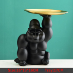 Kodu kaunistus King Kongi kuju V&otilde;tmehoidja alus Kaunistus Gorillakuju Elutoa kaunistused Vaik Cartoon k&auml;sit&ouml;&ouml; Kingitused