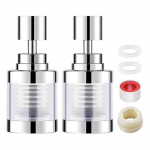 45293 tk kraani veefilter 360 kraadi p&ouml;&ouml;rlev eemaldab kloori raskemetallid k&otilde;rge temperatuuriga pritsmevastane 1pc