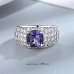 Smaragd Safiir Rubiin V&auml;rvi V&auml;&auml;riskiviga S&otilde;rmus 925 Sterling H&otilde;bedast S&otilde;rmused Lihtne Stiil H&otilde;bedased K&auml;eehted Naistele 6