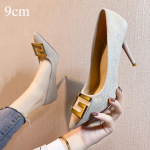 Prantsuse Mood Must Suede Seksikad Naiste Kingad Terava Ninaga Stilettokannud Professionaalsed &Uuml;he Kinga 34 black