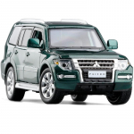 1/32 Mitsubishis PAJERO maastur Sulamist Automudel Diecasts Metallist M&auml;nguasi Maastikus&otilde;idukid Automudel Kogutav Simulatsioon Laste Kingitus roheline