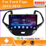 Android Auto raadio Ford FIGO KA 2015 - 2020 Navigatsiooniga Multimeediapleier Stereo WiFi+4G DVD Video BT DSP Carplay 360 Kaamera 4 core 1GB+32GB carplay