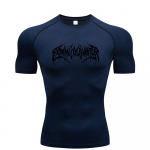 Suvine kompressiooniga dressipluus l&uuml;hikeste varrukatega meeste fitnessi T-s&auml;rk Jooksu Quick-Dry Top j&otilde;usaali treeningu Kulturismi T-s&auml;rk S-3XL XXXL