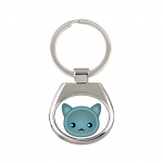 Russian Blue - keychain keychain for keys by Art-Dog brand