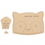 3 tk kaardihoidja akr&uuml;&uuml;lmall K&auml;sitsi valmistatud bussi ID-kaardi hoidja nahast mustriga k&auml;sit&ouml;&ouml;