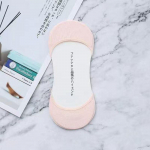 Naiste puuvillased paadi sokid jala esiosa P&otilde;rutuskindel silikoonist libisemisvastane madala suuga k&otilde;rged kontsad n&auml;htamatud sokid One size valge