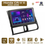 Android Carplay autoraadio Honda CR-V II 2002-2006 multimeediumipleieri peakomplekti stereo GPS-navigatsioon BT WIFI 2+32GB 1+16GB