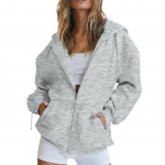 Naiste s&uuml;gismood lukuga kapuuts, pikkade varrukatega kapuutsiga pusa, vabaaja &uuml;hev&auml;rvilised taskutega topid XXL