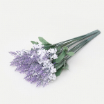 Kunstlilled Provence'i lavendli v&otilde;ltslillede kimp Elutoa kaunistus Lilled Pulmarekvisiidid 10 heads of lavender valge