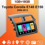 Android Carplay Auto Raadio Toyota Corolla E140 E150 2006-2013 jaoks Multimeediam&auml;ngija Peaseade Stereo GPS Navigatsioon BT WIFI 2+32GB 1+16GB