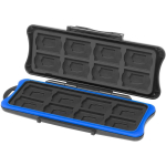 Switchi m&auml;ngukaardi &uuml;mbrise salvestuskarp 16 m&auml;ngukaardi pesa ja 16 mikro-SD hoidikuga Nintendo Switchi jaoks 9*3.5*22cm sinine/must