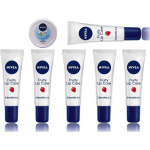 NIVEA Fruity lip balm set of 6 * 10 gm with 25 ml soft cream vitamin E fruity (Pack of: 7, 85 g)