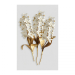 P&otilde;hjamaade kuldne abstraktne lehtlillede seinakunst l&otilde;uend Moodne maalimine plakat Prinditud seinapilt elutoa sisekujunduseks 20x30cm