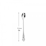 1 tk Retro h&otilde;bedased lauan&otilde;ud s&ouml;&ouml;giriistade komplekt H&otilde;ben&otilde;ud roostevabast terasest vanaaegsed luksuslikud l&auml;&auml;ne &otilde;htus&ouml;&ouml;gin&otilde;ud Long spoon h&otilde;be