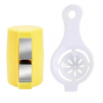 2 tk munakoore avaja t&ouml;&ouml;riist munakoore purustaja roostevabast terasest munakoorija kaasaskantav munade purustamise t&ouml;&ouml;riist k&auml;eshoitav munaavaja eraldaja munade keetmiseks kollane