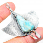 Natural Republic Larimar Gemstone 925 Sterling Silver Gift Pendant 2.60 a0w20