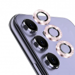 Bling Glitter metallist kaamerar&otilde;nga kaitse Samsung Galaxy A55 A15 A35 A54 A14 A34 sulamist objektiivi HD karastatud klaasist kaitsekork For Galaxy A55