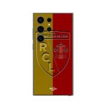 Coque Samsung Galaxy S24 ULTRA RCL LENS Logo fond jaune et rouge Maniacase