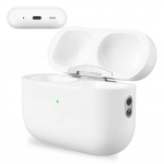 Juhtmeta laadimis&uuml;mbris Airpods Pro 2 k&otilde;rvaklappidele 450 mAh Bluetoothiga &uuml;hilduva sidumisnupuga AirPods Pro 2 jaoks For airpods pro 2 valge