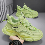 Moodsad meeste noorte trendikad spordijalatsid Korea versioon mitmek&uuml;lgsed paksu tallaga libisemiskindlad korvpallijalatsid moodsad &otilde;pilaste vabaaja jalatsid 39 roheline