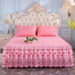 Luksuslik pitsist voodi seelik, libisemiskindel pehme ja mugav kahekihiline voodi seelik ja padjap&uuml;&uuml;rid 1 tk 16 stiili 150*200cm 3pcs