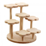 Multifunktsionaalne mitmekorruseline puidust hoiuriiul ruumis&auml;&auml;stlik dekoratiivne lauaplaadi v&auml;ljapanekustend mittetoksiline hoiuriiul kodu jaoks