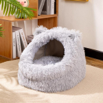 Kassipesa pl&uuml;&uuml;s kassik&otilde;rvapesa talvine soe kassimatt kassivoodi Poolsuletud koerapesa eemaldatav ja pestav lemmikloomapesa S