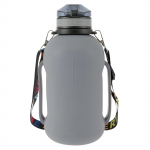 Kokkupandav veepudel 2L/64oz Sport Veepudel Kokkupandav veepudel rihma k&auml;epidemega Silikoonist veepudel &otilde;lega 2.0L