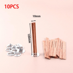 10 tk 3-10 cm pikkusega risti puidust puidust puuri varustus sojaparfiini vaha tahid k&uuml;&uuml;nla tahi s&uuml;damik koos alustega meisterdamise jaoks