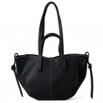 Vintage disainiga PU-nahast k&auml;ekotid naistele vabaaja Suure mahutavusega &otilde;lakotid T&auml;navamood Ostukorv Totes V&auml;ikesed kotid Sidur must