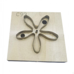 Leather Cutter Model Cutting Die Punch Tool Easy to Use Daisy Shaped Wood Cut