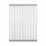 Roostevabast terasest &auml;ravoolurest Valamu &auml;ravoolurest Kaasaskantavad lauan&otilde;ud Puuvilja kokkupandav kuivatusrest Praktilised k&ouml;&ouml;gitarvikud 47*30cm hall v&auml;rv