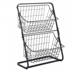 K&ouml;&ouml;gi korrashoidja riiul Kahekihiline maitsestamine k&ouml;&ouml;giviljad puuviljad hoidik kokkupanek Vannitoa kosmeetika eemaldatav alus hoiuriiul 2-tier