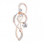 Naiste Rhinestone Music Note Sall Pross Treble Clef Pin Ehted