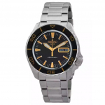 Seiko 5 Sports SKX Seeria Roostevabast terasest Must p&auml;ikesekiirtega sihver Automaatne SRPK99K1 100M Meeste k&auml;ekell