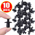 100tk 6mm plastikust needid kinnitusdetailid kruvi auto kaitseraua poritiib must neet auto kinnitusklambrid Toyota Focus Kia Nissan Yamaha jaoks
