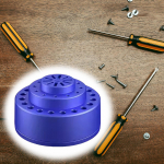 Drill Bit Storage Case Stand Multifunction Rotary Easy to Store Container Bore Organizer for
