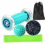 Jooga valuvaigisti rattad lihasmassaazi rull Siiami fascia pallikomplekt 5pcs sinine