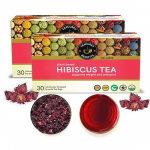 TEACURRY Hibiscus Tea (60 Tea Bags), Helps with Heart Health, boosts liver health | Hibiscus Tea For Skin | Hibiscus Tea Petals | Hibiscus Tea leaves