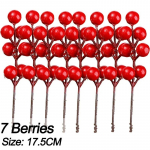 1-10 TK J&otilde;ulud Punane Marja Oks J&otilde;ulud Kunstlill DIY P&auml;rg Kingitus J&otilde;ulupuu Kaunistus Kodu Lauakaunistus Uus Aasta 1PCS