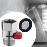 Shower Head Shut Off Valve Water Flow Control Regulator Easy to Install for Handheld punane