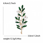 Mitmek&uuml;lgne sulamist emailiga p&auml;rlilehest pross Lihtne mood naiste kampsun kampsun korsa-ornamendin&otilde;el