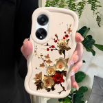 V&auml;rvitud muster Big Wave Edge pehme silikoon materjal Macaron telefoni &uuml;mbris p&otilde;rutuskindel kaitsev kummist &uuml;mbris OPPO Reno Realme jaoks OPPO F9 must