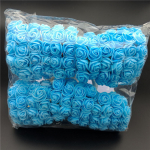 72 Pcs/lot PE Rose Flowers Foam Flower Solid Color Diy Wreath Craft Fake Flowers Head ADM