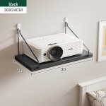 Seinale paigaldatav projektorikinnitus hoiuriiuliga Upgrade 30x24cm