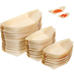 100 tk Puidust Kajaki Toidu Paadid Sushi Konteinerid Alus Bambusest Sashimi Taldrik Taldrikud